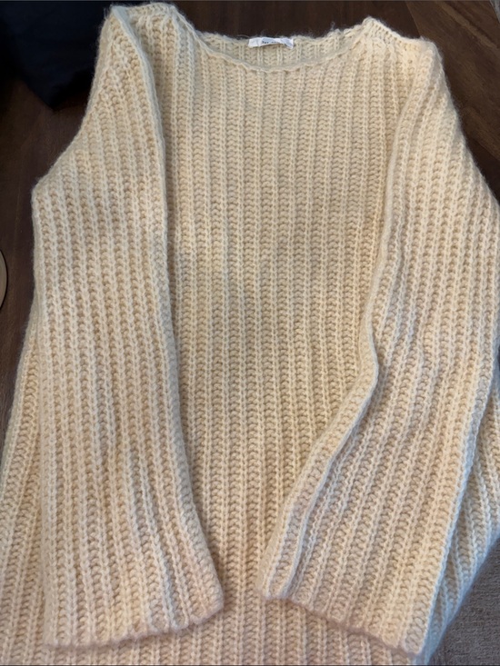 The Row Sweaters - The Row Soft Cream Ribbed Knit Women's Sweater